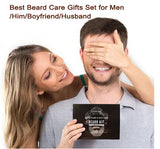 Peine, cepillo y tijeras del kit de barba