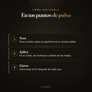 Cómo aplicar la colonia sólida en los puntos de pulso