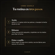 Cómo usar el kit para barba en tres pasos